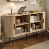 Sideboard - Holzoptik - Rolljalousie-Türen & Eisenbeine - Produktbild-Vorschau 2