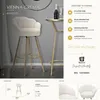 Barhocker Vienna Glam in Creme und Gold – Hoher Samthocker Produktbild-Vorschau 12
