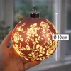 Nachbildungative hängende Kugel 10cm Rosen-Pastell  LED Produktbild-Vorschau 5
