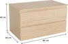 Einzelwaschtischunterschrank mit Eichendekor 80 cm SORRENTO Produktbild-Vorschau 3