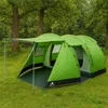 CampFeuer Zelt Super+ für 4 Personen, Grün / Schwarz, XXL Produktbild-Vorschau 2