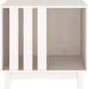 vidaXL Dog House White 60x45x57 cm Masivní borovicové dřevo Náhled obrázku produktu 3
