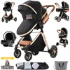 SDBABY Kombikinderwagen 3 in 1, Kunstleder, faltbar, Produktbild-Vorschau 1