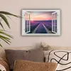 MuchoWow® - Leinwandbilder - Vista - Sonnenuntergang - Produktbild-Vorschau 2