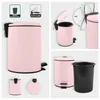 Spirella Vuilnisemmer Cannes - lichtroze - 3 liter - metaal Productafbeelding-voorbeeld 3