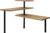 Eckregal aus Bambus – 3-stufig – 43 x 27 x 43 cm – Produktbild-Vorschau 1