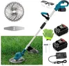 Akku-Rasentrimmer, Akku-Unkrautvernichter, mit 2 Batterien, Produktbild-Vorschau 1