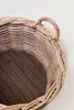 VIVANNO Kaminholzkorb Rattan ARRIBA Rund, Natur geflochten Produktbild-Vorschau 7