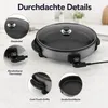 SHOV XL elektrická párty pánev 48 cm – 1500 W, víko a Náhled obrázku produktu 9