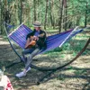 Kovový zahradní stojan na houpací síť a houpačku, černý, 2 Náhled obrázku produktu 3