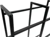 A close-up view of a black metal frame, likely part of a storage rack. Produktbild-Vorschau
