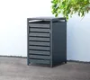 Kovový odpadkový koš Westmann Kubus 240 L antracit Náhled obrázku produktu 2