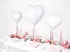 Palloncino Herzilein in foil bianco 45cm Anteprima dell’immagine prodotto 2