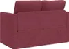 The back view of a red sofa bed. Produktbild-Vorschau