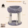 COSTWAY Katzenbaum en peluche, griffoir avec plateforme de Voir les images du produit 3