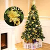 Künstliche Weihnachtsblumen, 30 Stück, gold, 7,5/10/15 cm Productafbeelding-voorbeeld