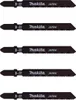 A stack of five jigsaw blades with the brand name 'Makita' and 'JAPAN' printed on them. Produktbild-Vorschau