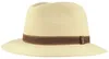 Borsalino feiner Hasenhaarhut Rustico Traveller mit Lederband in beige