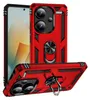 A red phone case with a ring holder is shown from multiple angles against a white background. Anteprima dell’immagine prodotto