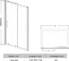 Porta scorrevole per doccia 110 cm x 185 cm Vetro ESG Anteprima dell’immagine prodotto 10