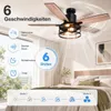 Ventilatore da soffitto Ø132 cm con luce e telecomando, Anteprima dell’immagine prodotto 4