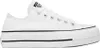 A white Converse Chuck Taylor All Star Lift Ox sneaker is shown from the side against a white background. Voir les images du produit