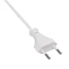 A close-up shot of a white electrical plug with two silver prongs, attached to a white cable. Náhled obrázku produktu