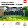 Trampolína Hop-Sport Outdoor - Ø 366 - Trampolína s Náhľad obrázku produktu 4