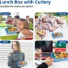 Brotdose Kinder mit Fächern, 1330ML BPA Frei Jausenbox Produktbild-Vorschau 5