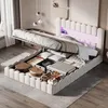 Postel s pružinovou základnou INONEFT, 140x200 cm, s LED Náhled obrázku produktu 8