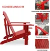 Outsunny Adirondack zahradní židle Zahradní lehátko Náhled obrázku produktu 5