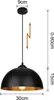 Jopassy Jeu de 2 lampes à suspendre Abat-jour Ø 30cm Lampe Voir les images du produit 4