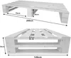 Lermowood Palettenbett M2 120 x 200 cm mit 2 Bettkästen Produktbild-Vorschau 3