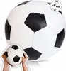 Softball Ø 18 cm schwarz-weiß, weicher Kinderball im Produktbild-Vorschau 1