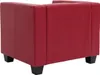 Fauteuil lounge Lille ~ cuir, rouge Voir les images du produit 7