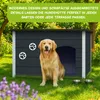 Outentin Hundehütte Outdoor Winterfest für Große Hunde – Produktbild-Vorschau 6