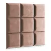 A close-up of padded wall panels. Produktbild-Vorschau