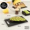 Moritz & Moritz 2tlg Kunststoffbrett Granit mit Saftrille Produktbild-Vorschau 2