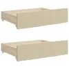 vidaXL Lit de jour extensible avec tiroirs Crème 90x200 cm Voir les images du produit 10