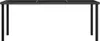 vidaXL Zahradní jídelní stůl černý 180x70x73 cm Poly ratan Náhled obrázku produktu 1