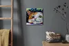 Coloray Uhr auf Leinwand 30x30 cm Wand Uhr Dekoration Produktbild-Vorschau 4