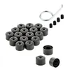 20x Radschrauben Kappen Radschraubenkappen Set 17mm schwarz Produktbild-Vorschau 2
