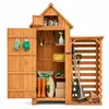 HOMAVO Gerätehaus Holz mit Kaminholzregal & UV-Schutz Produktbild-Vorschau 1