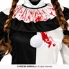 Clown Horror Halloween Costume Creepy Fun Rosso Nero Bianco Anteprima dell’immagine prodotto 2