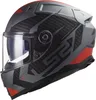 LS2 FF811 VECTOR II SPLITTER Integralhelm XL in rot/grau Produktbild-Vorschau 2