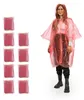 Relaxdays Regenponcho Einweg, 10er Set, Einmal Regencape Produktbild-Vorschau 1