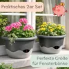 2er Set Blumentopf zum Hängen Outdoor Blumenampel Außen Produktbild-Vorschau 8