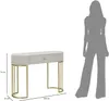 Montpellier Crema Glam Konsolentisch – Vergoldetes Produktbild-Vorschau 8
