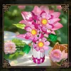 Lotusblumen Botanisches Bauset mit Vase Rosa Künstlicher Produktbild-Vorschau 6