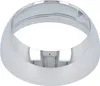 A chrome-plated ring-shaped object, likely a decorative cap or cover, is shown against a white background. Produktbild-Vorschau